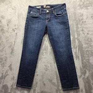 Kut from the Kloth Katy Boyfriend Jeans Womens 4P Petite Blue Stretch Denim